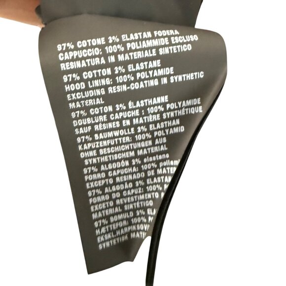 Authentic Prada Gray Felpa Stretch Full Zip Sweatshirt Hoodie Womens Large NEW - Picture 8 of 9